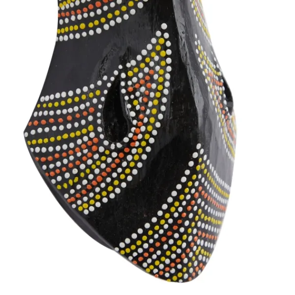 Wall Plaques-Kirkland's Home Ebony Dot Art Zebra Mask Wall Sculpture Black