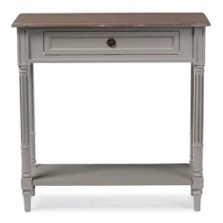 Console Tables-Kirkland's Home Edward Gray Mindi Wood Fluted Console Table