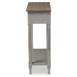 Console Tables-Kirkland's Home Edward Gray Mindi Wood Fluted Console Table