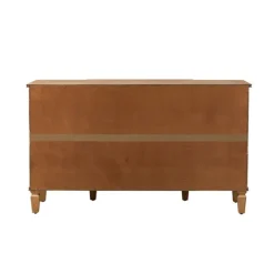 Cabinets & Sideboards-Kirkland's Home Eleanora Acorn Wood 4-Door Sideboard Brown