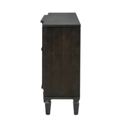 Cabinets & Sideboards-Kirkland's Home Eleanora Wood 4-Door Sideboard Gray