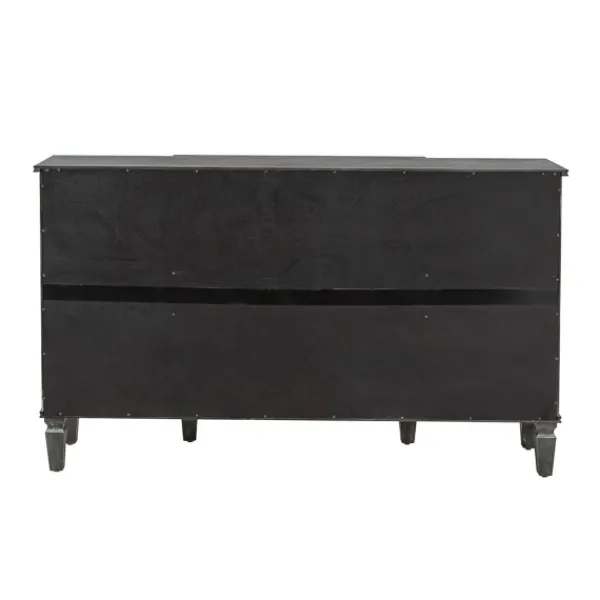 Cabinets & Sideboards-Kirkland's Home Eleanora Wood 4-Door Sideboard Gray