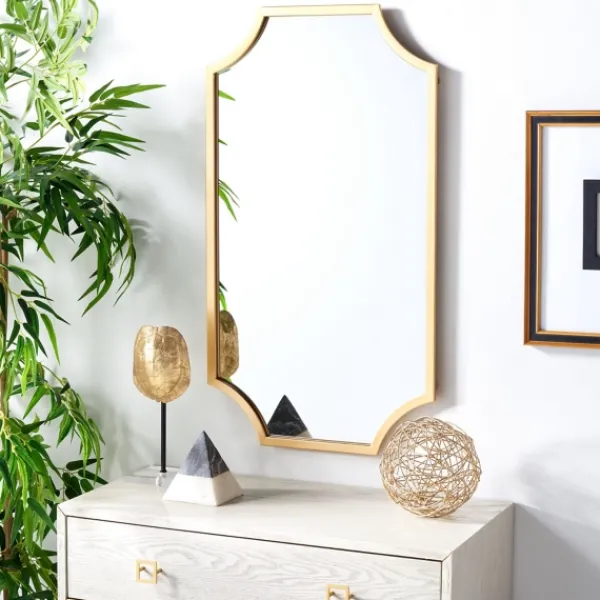 Decorative Mirrors-Kirkland's Home Elenin Gold Scalloped Wall Mirror