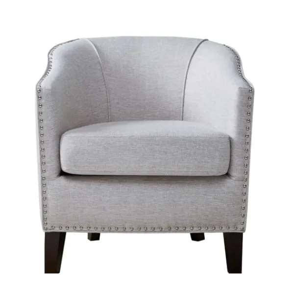 Accent Chairs-Kirkland's Home Emery Barrel Accent Chair Ivory