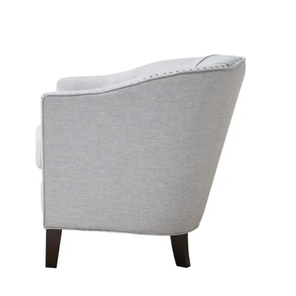 Accent Chairs-Kirkland's Home Emery Barrel Accent Chair Ivory