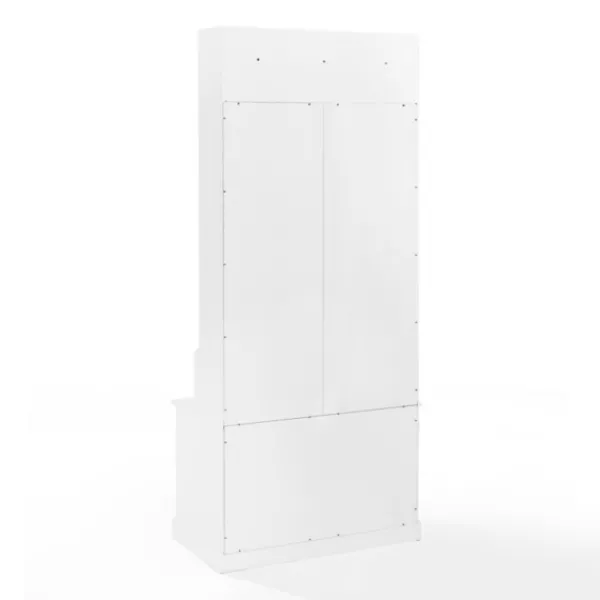 Entryway Furniture-Kirkland's Home Emily White Wood Storage Cube Hall Tree