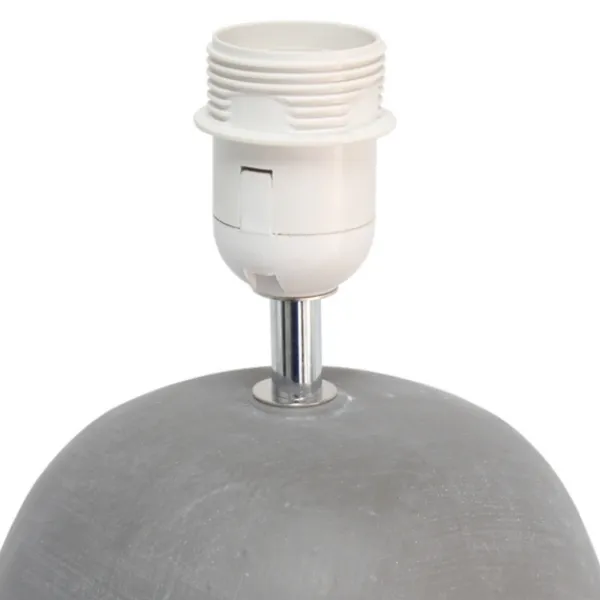 Table Lamps-Kirkland's Home Emma Concrete Table Lamp With Shade Black