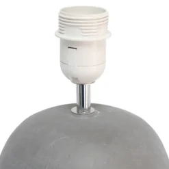Table Lamps-Kirkland's Home Emma Concrete Table Lamp With Shade Gray