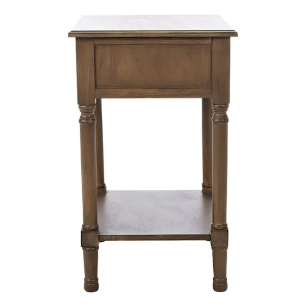 Accent & End Tables-Kirkland's Home Emory Natural Single Drawer Accent Table Black