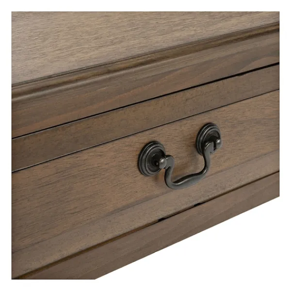 Accent & End Tables-Kirkland's Home Emory Natural Single Drawer Accent Table Black