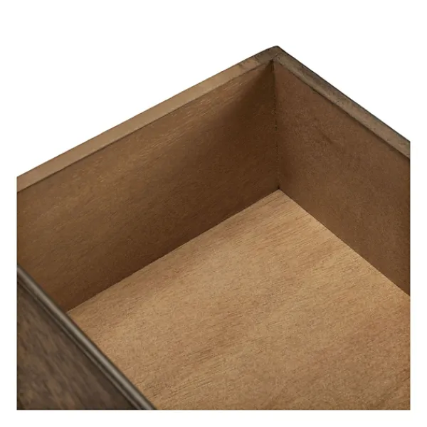 Accent & End Tables-Kirkland's Home Emory Natural Single Drawer Accent Table Black