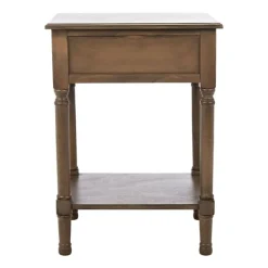 Accent & End Tables-Kirkland's Home Emory Natural Single Drawer Accent Table Black