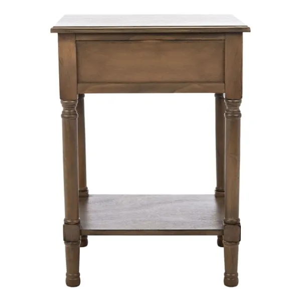 Accent & End Tables-Kirkland's Home Emory Natural Single Drawer Accent Table Black