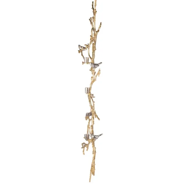 Wall Plaques-Kirkland's Home En Branches And Birds Metal Wall Plaque Gold