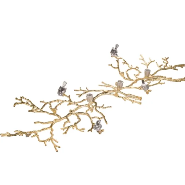 Wall Plaques-Kirkland's Home En Branches And Birds Metal Wall Plaque Gold
