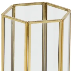Lanterns-Kirkland's Home En Geometric 3-Pc. Decorative Lantern Set Gold