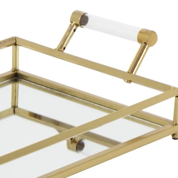 Decorative Trays-Kirkland's Home En Glammed Mirror Decorative Tray Gold