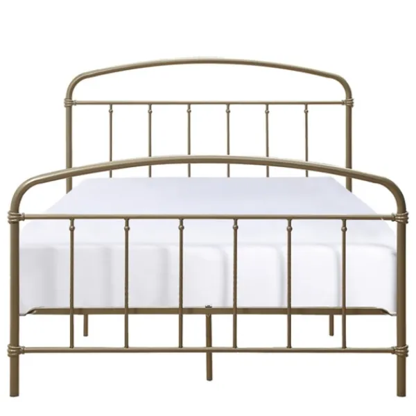 Beds & Headboards-Kirkland's Home En Sun Vintage Arch Full Bed Frame Gold