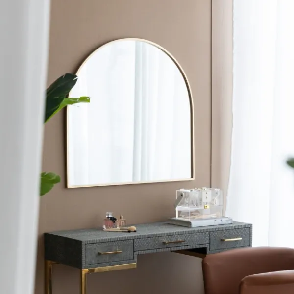 Decorative Mirrors-Kirkland's Home En Wide Arched Wall Mirror Gold