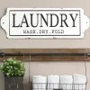 Wall Quotes & Signs-Kirkland's Home Enamel Laundry Wash Dry Fold Wall Plaque White/Black