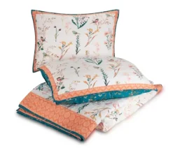 Quilts-Kirkland's Home English Garden King 3-Pc. Quilt Set Blue/Orange/White