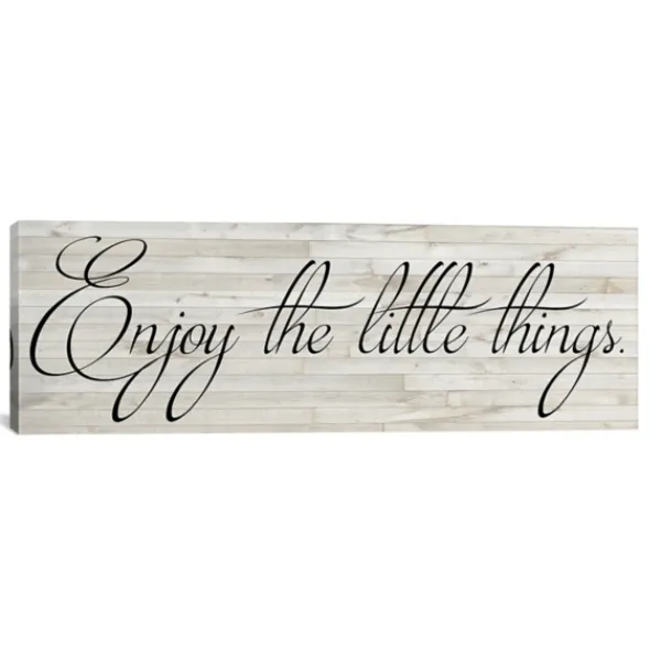 Wall Quotes & Signs-Kirkland's Home Enjoy The Little Things Canvas Art Print, 36X12 White