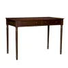 Office Furniture-Kirkland's Home Espresso Classic 2-Drawer Wood Desk Brown