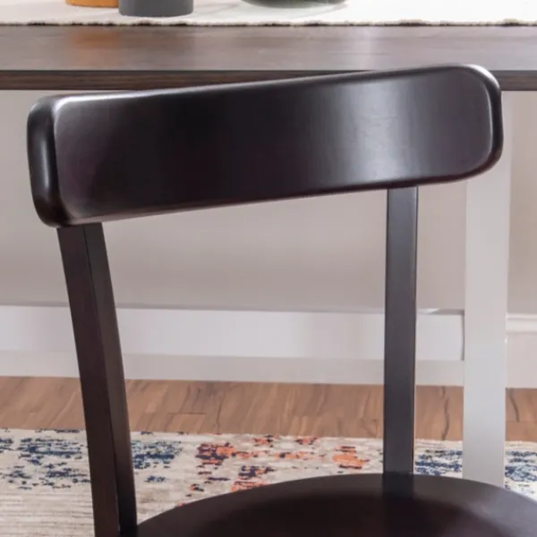 Accent Chairs-Kirkland's Home Espresso Curved Plank 2-Pc. Accent Chair Set Brown