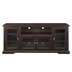 Tv Stands & Media Consoles-Kirkland's Home Espresso Wood Highboy Tv Stand Brown