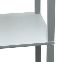 Floor Lamps-Kirkland's Home Etagere Shelf Charging Floor Lamp Gray