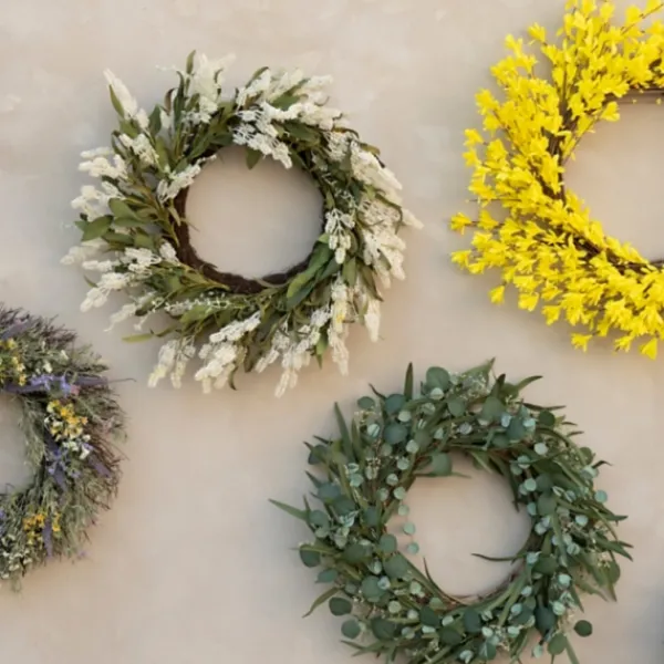 Wreaths-Kirkland's Home Eucalyptus And Bamboo Leaves Wreath Green