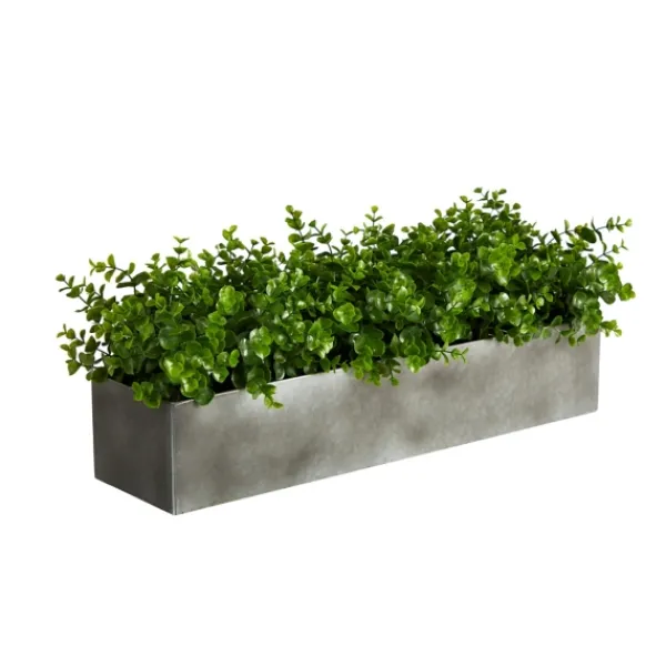 Arrangements & Greenery-Kirkland's Home Eucalyptus Arrangement In Gray Planter Box Green/Gray