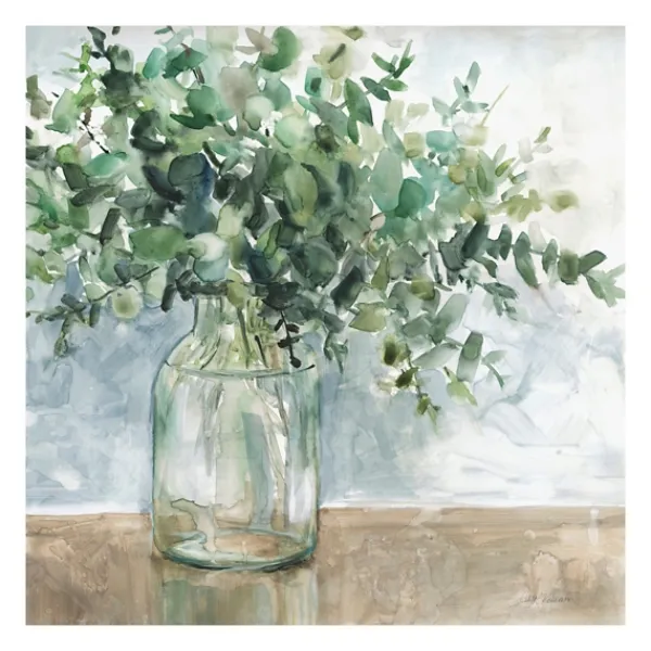 Canvas Art-Kirkland's Home Eucalyptus Bouquet Giclee Canvas Print, 30X30 In. Green/Multi