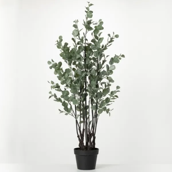 Trees & Topiaries-Kirkland's Home Eucalyptus Tree In Black Planter