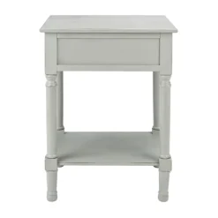 Accent & End Tables-Kirkland's Home Evelina Textured Single Drawer Accent Table Gray