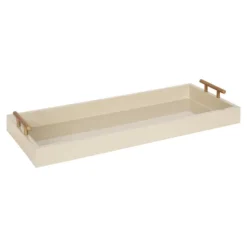 Decorative Trays-Kirkland's Home Evelyn Cream Narrow Decorative Tray Ivory