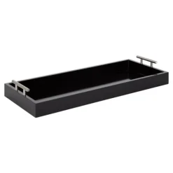 Decorative Trays-Kirkland's Home Evelyn Narrow Decorative Tray Black