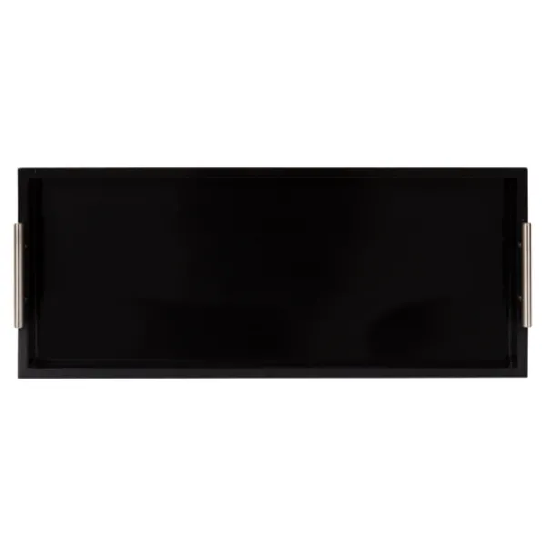 Decorative Trays-Kirkland's Home Evelyn Narrow Decorative Tray Black