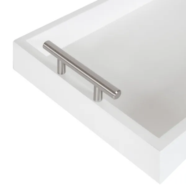Decorative Trays-Kirkland's Home Evelyn Narrow Decorative Tray White
