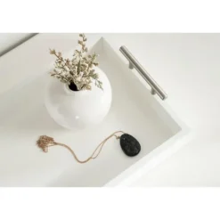 Decorative Trays-Kirkland's Home Evelyn Narrow Decorative Tray White