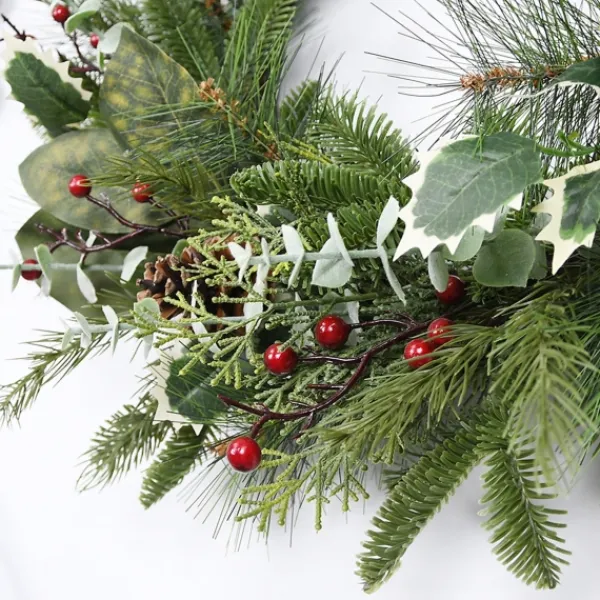Wreaths-Kirkland's Home Ever S And Eucalyptus Berry Wreath Green