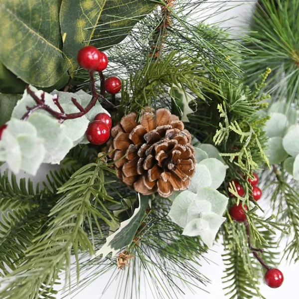 Wreaths-Kirkland's Home Ever S And Eucalyptus Berry Wreath Green
