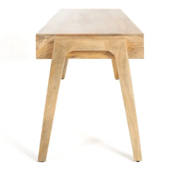 Office Furniture-Kirkland's Home Everett Mango Wood Desk Brown