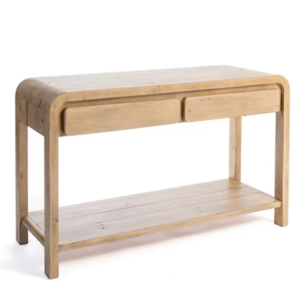 Console Tables-Kirkland's Home Everson Wood Console Table Tan