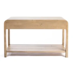 Console Tables-Kirkland's Home Everson Wood Console Table Tan