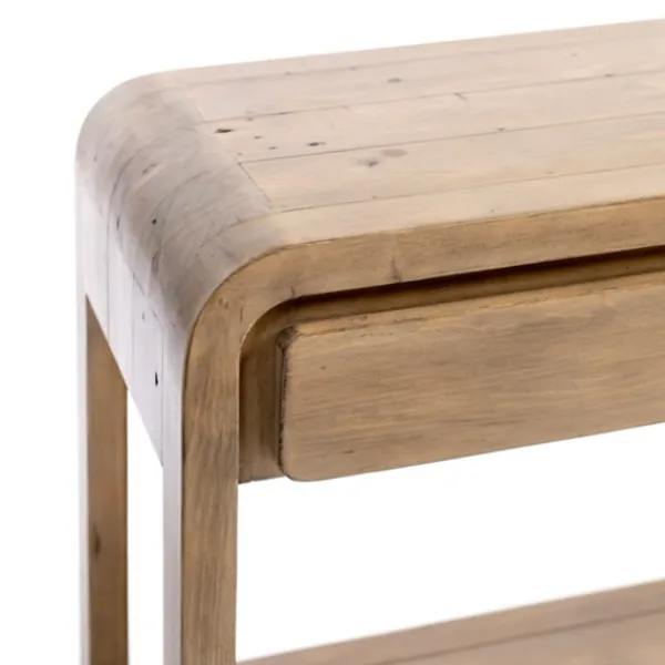 Console Tables-Kirkland's Home Everson Wood Console Table Tan