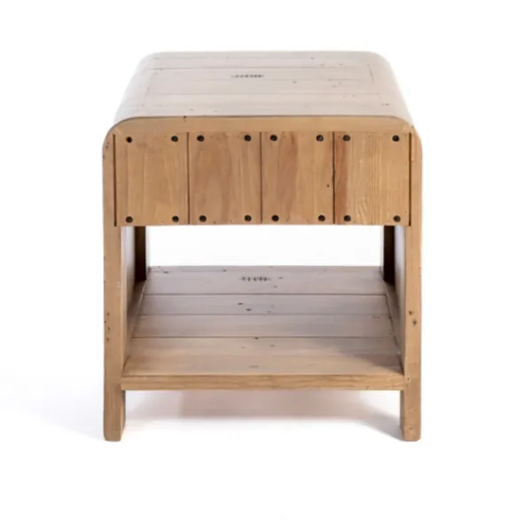 Accent & End Tables-Kirkland's Home Everson Wood Side Table Tan