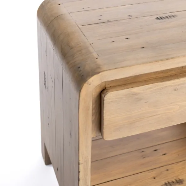 Accent & End Tables-Kirkland's Home Everson Wood Side Table Tan
