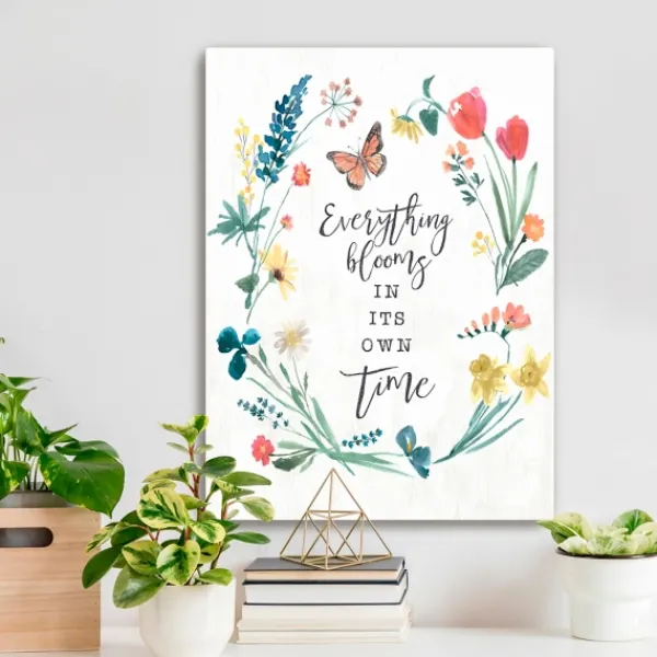 Canvas Art-Kirkland's Home Everything Blooms Canvas Art Print White/Multi