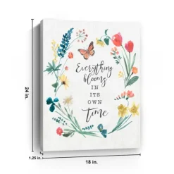Canvas Art-Kirkland's Home Everything Blooms Canvas Art Print White/Multi